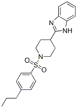(9CI)-4-(1H-苯并咪唑-2-基)-1-[(4-丙基苯基)磺?；鵠-哌啶結(jié)構(gòu)式_606083-55-0結(jié)構(gòu)式