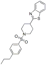 (9CI)-4-(2-苯并噻唑)-1-[(4-丙基苯基)磺酰基]-哌啶結構式_606083-56-1結構式