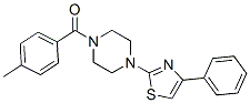 (9ci)-1-(4-甲基苯甲?；?-4-(4-苯基-2-噻唑)-哌嗪結構式_606087-50-7結構式