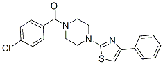 (9ci)-1-(4-氯苯甲?；?-4-(4-苯基-2-噻唑)-哌嗪結(jié)構(gòu)式_606087-53-0結(jié)構(gòu)式
