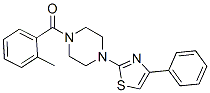 (9ci)-1-(2-甲基苯甲酰基)-4-(4-苯基-2-噻唑)-哌嗪結(jié)構(gòu)式_606087-59-6結(jié)構(gòu)式