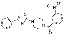 (9ci)-1-(3-硝基苯甲?；?-4-(4-苯基-2-噻唑)-哌嗪結構式_606087-63-2結構式