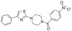 (9ci)-1-(4-硝基苯甲?；?-4-(4-苯基-2-噻唑)-哌嗪結(jié)構(gòu)式_606087-64-3結(jié)構(gòu)式