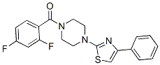 (9ci)-1-(2,4-二氟苯甲?；?-4-(4-苯基-2-噻唑)-哌嗪結構式_606087-69-8結構式