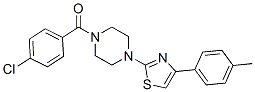 (9ci)-1-(4-氯苯甲?；?-4-[4-(4-甲基苯基)-2-噻唑]-哌嗪結(jié)構(gòu)式_606087-71-2結(jié)構(gòu)式