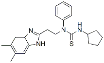 (9ci)-n-環(huán)戊基-n-[2-(5,6-二甲基-1H-苯并咪唑-2-基)乙基]-n-苯基硫脲結構式_606091-41-2結構式