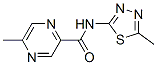 (9CI)-5-甲基-N-(5-甲基-1,3,4-噻二唑-2-基)-吡嗪羧酰胺結(jié)構(gòu)式_606096-90-6結(jié)構(gòu)式