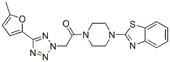 (9ci)-1-(2-苯并噻唑)-4-[[5-(5-甲基-2-呋喃)-2H-四唑-2-基]乙?；鵠-哌嗪結構式_606097-26-1結構式