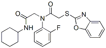 (9ci)-2-(2-苯并噁唑基硫代)-n-[2-(環(huán)己基氨基)-2-氧代乙基]-n-(2-氟苯基)-乙酰胺結(jié)構(gòu)式_606098-42-4結(jié)構(gòu)式