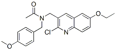 (9ci)-n-[(2-氯-6-乙氧基-3-喹啉)甲基]-n-[(4-甲氧基苯基)甲基]-乙酰胺結構式_606103-50-8結構式