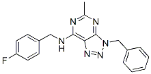 (9ci)-n-[(4-氟苯基)甲基]-5-甲基-3-(苯基甲基)-3H-1,2,3-噻唑并[4,5-d]嘧啶-7-胺結構式_606108-19-4結構式