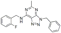 (9ci)-n-[(2-氟苯基)甲基]-5-甲基-3-(苯基甲基)-3H-1,2,3-噻唑并[4,5-d]嘧啶-7-胺結(jié)構式_606108-21-8結(jié)構式