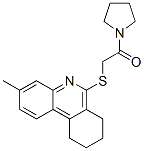 (9ci)-1-[[(7,8,9,10-四氫-3-甲基-6-菲啶基)硫代]乙?；鵠-吡咯烷結(jié)構(gòu)式_606108-63-8結(jié)構(gòu)式
