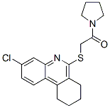 (9ci)-1-[[(3-氯-7,8,9,10-四氫-6-菲啶基)硫代]乙?；鵠-吡咯烷結構式_606108-77-4結構式
