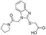 (9ci)-[[1-[2-氧代-2-(1-吡咯烷)乙基]-1H-苯并咪唑-2-基]硫代]-乙酸結構式_606109-80-2結構式