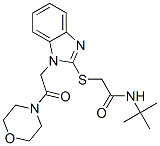 (9ci)-n-(1,1-二甲基乙基)-2-[[1-[2-(4-嗎啉)-2-氧代乙基]-1H-苯并咪唑-2-基]硫代]-乙酰胺結構式_606110-55-8結構式