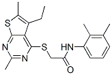 (9ci)-n-(2,3-二甲基苯基)-2-[(5-乙基-2,6-二甲基噻吩并[2,3-d]嘧啶-4-基)硫代]-乙酰胺結構式_606113-48-8結構式