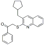 (9ci)-2-[[3-(環(huán)戊基甲基)-2-喹啉]硫代]-1-苯基-乙酮結構式_606113-73-9結構式