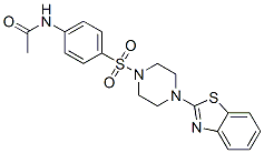 (9ci)-n-[4-[[4-(2-苯并噻唑)-1-哌嗪]磺?；鵠苯基]-乙酰胺結(jié)構(gòu)式_606118-05-2結(jié)構(gòu)式
