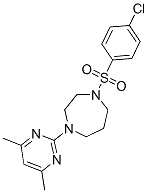 (9ci)-1-[(4-氯苯基)磺酰基]-4-(4,6-二甲基-2-嘧啶)六氫-1H-1,4-二氮雜卓結構式_606118-06-3結構式