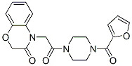 (9ci)-1-[(2,3-二氫-3-氧代-4H-1,4-苯并噁嗪-4-基)乙?；鵠-4-(2-呋喃羰基)-哌嗪結(jié)構(gòu)式_606118-29-0結(jié)構(gòu)式
