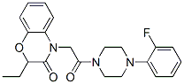 (9ci)-1-[(2-乙基-2,3-二氫-3-氧代-4H-1,4-苯并噁嗪-4-基)乙酰基]-4-(2-氟苯基)-哌嗪結構式_606119-28-2結構式