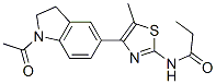 (9CI)-N-[4-(1-乙酰基-2,3-二氫-1H-吲哚-5-基)-5-甲基-2-噻唑]-丙酰胺結(jié)構(gòu)式_606121-86-2結(jié)構(gòu)式