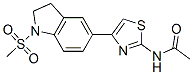 (9ci)-n-[4-[2,3-二氫-1-(甲基磺?；?-1H-吲哚-5-基]-2-噻唑]-乙酰胺結(jié)構(gòu)式_606121-96-4結(jié)構(gòu)式
