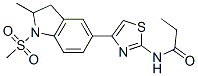 (9CI)-N-[4-[2,3-二氫-2-甲基-1-(甲基磺?；?-1H-吲哚-5-基]-2-噻唑]-丙酰胺結(jié)構(gòu)式_606122-01-4結(jié)構(gòu)式