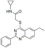 (9ci)-n-環(huán)丙基-2-[(6-乙基-2-苯基-4-喹唑啉)硫代]-乙酰胺結構式_606131-70-8結構式