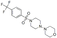 (9ci)-1-(4-嗎啉)-4-[[4-(三氟甲基)苯基]磺?；鵠-哌嗪結(jié)構(gòu)式_606132-06-3結(jié)構(gòu)式