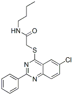 (9ci)-n-丁基-2-[(6-氯-2-苯基-4-喹唑啉)硫代]-乙酰胺結(jié)構(gòu)式_606132-53-0結(jié)構(gòu)式