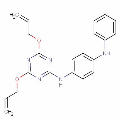 N-[4,6-雙(烯丙氧基)-1,3,5-噻嗪-2-基]-N-苯基苯-1,4-二胺結構式_60640-92-8結構式