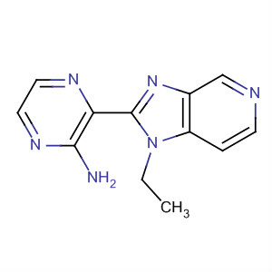 3-(1-乙基-1H-咪唑并[4,5-c]吡啶-2-基)-2-吡嗪胺結(jié)構(gòu)式_607374-09-4結(jié)構(gòu)式