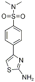 4-(2-氨基噻唑-4-基)-N,N-二甲基苯磺酰胺結(jié)構(gòu)式_610275-82-6結(jié)構(gòu)式