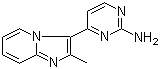 4-(2-甲基咪唑并[1,2-a]吡啶-3-基)-2-嘧啶胺結(jié)構(gòu)式_611239-37-3結(jié)構(gòu)式