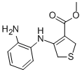 4-(2-氨基苯胺)-2,5-二氫噻吩-3-羧酸甲酯結(jié)構(gòu)式_61325-23-3結(jié)構(gòu)式