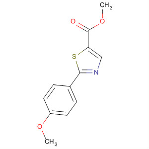 2-(4-甲氧基-苯基)-噻唑-5-羧酸甲酯結(jié)構(gòu)式_61335-95-3結(jié)構(gòu)式