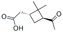 [(1R,3S)-2,2-二甲基-3-乙?；h(huán)丁基]乙酸結(jié)構(gòu)式_61376-92-9結(jié)構(gòu)式