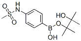 4-甲磺酰氨苯基硼酸頻那醇酯結(jié)構(gòu)式_616880-14-9結(jié)構(gòu)式