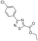 3-(4-氯苯基)-1,2,4-噻二唑-5-羧酸乙酯結(jié)構(gòu)式_61689-39-2結(jié)構(gòu)式
