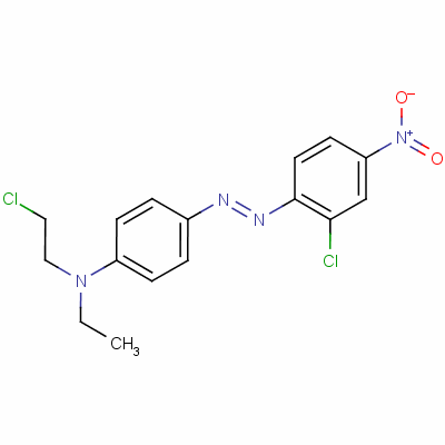 N-(2-氯乙基)-4-[(2-氯-4-硝基苯基)氮雜]-N-乙基苯胺結構式_61813-43-2結構式