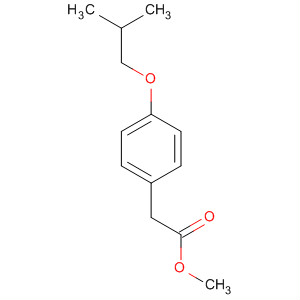 2-(4-異丁氧基苯基)乙酸甲酯結(jié)構(gòu)式_61904-54-9結(jié)構(gòu)式