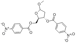 2-脫氧-3,5-二-o-p-硝基苯甲?；?d-呋喃核糖苷甲酯結(jié)構(gòu)式_62279-73-6結(jié)構(gòu)式