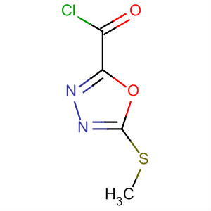 5-(甲基硫代)-1,3,4-噁二唑-2-羰酰氯結(jié)構(gòu)式_62373-33-5結(jié)構(gòu)式