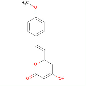 (E)-5,6-二氫-4-羥基-6-[2-(4-甲氧基苯基)乙烯]-2H-吡喃-2-酮結(jié)構(gòu)式_62378-65-8結(jié)構(gòu)式
