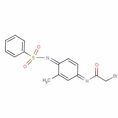 2-溴-N-[3-甲基-4-[(苯基磺?；?亞氨基]-2,5-環(huán)己二烯-1-基]-乙酰胺結(jié)構(gòu)式_62442-86-8結(jié)構(gòu)式