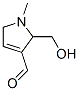 (9ci)-2,5-二氫-2-(羥基甲基)-1-甲基-1H-吡咯-3-羧醛結(jié)構(gòu)式_62501-63-7結(jié)構(gòu)式