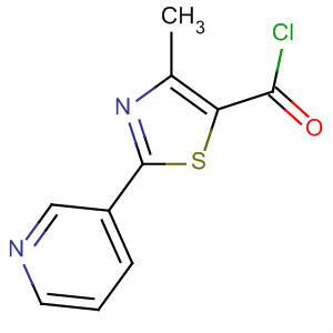 4-甲基-2-(吡啶-3-基)噻唑-5-羰酰氯結(jié)構(gòu)式_62529-67-3結(jié)構(gòu)式