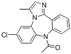 9-乙酰基-6-氯-3-甲基-9h-二苯[b,f]咪唑并[1,2-d][1,4]二氮雜卓結(jié)構(gòu)式_62538-89-0結(jié)構(gòu)式